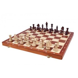 Wooden Tournament Chess Set with Wooden Board and Chess Pieces - Chessmen - European (21" (52cm) - No.6)