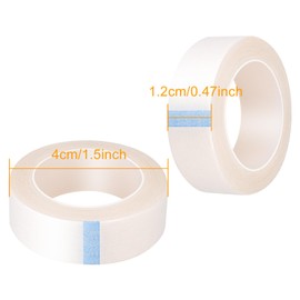 ANPUNAT 8 Rolls White Fabric Adhesive Lash Tape Makeup Tape for Eyelash Extensions (White, 0.47'' x 354'')