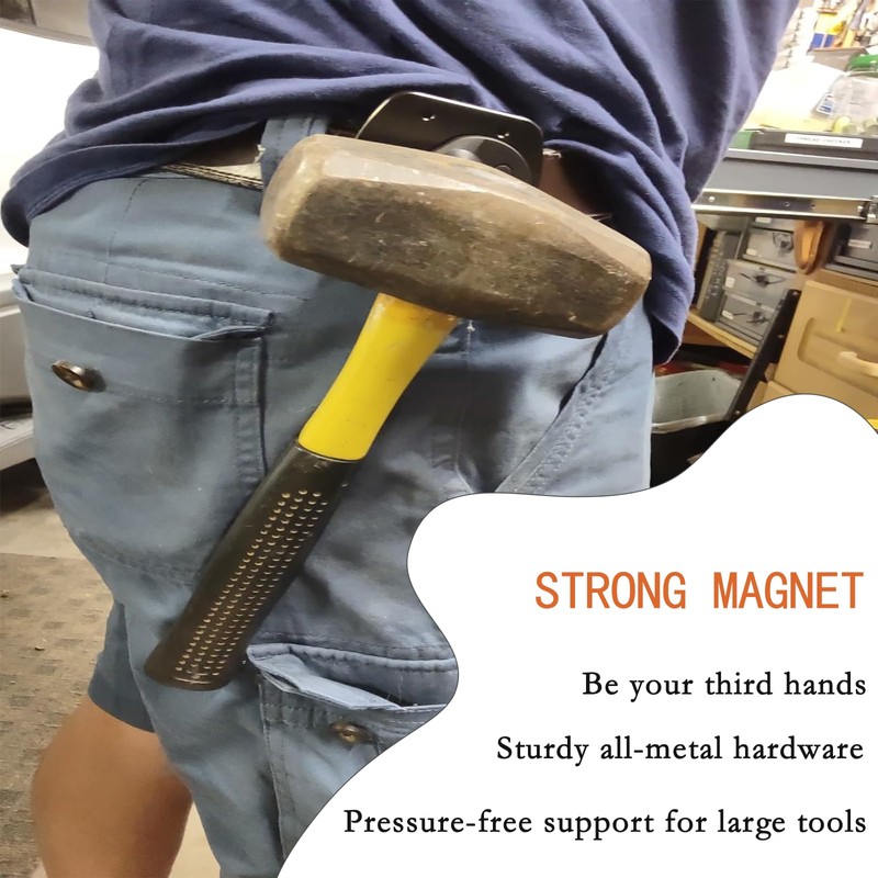 Magnetic Tool Holder, Full Metal Strong Magnetic Belt Clip Holster