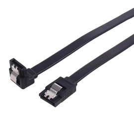ULTRA PARTS SATA III 6.0 Gbps SATA Cable for Motherboard SATA HDD SSD (16-inch Right Angle & Straight SATA Cable, 6.0 Gbps SATA III Cable, SATA 3 6Gb/s Cable)(1 Straight + 1 Angled)