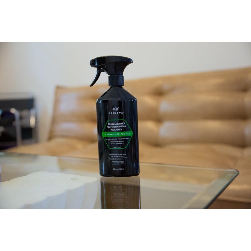 TriNova Faux Leather Cleaner & Conditioner - Keep Seats, Jackets,