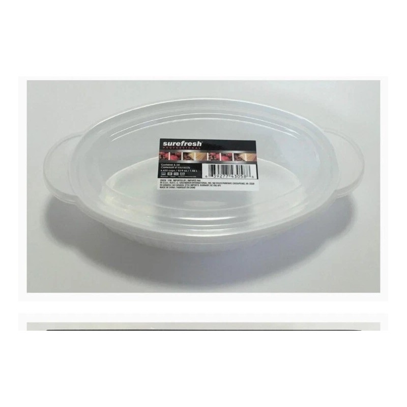 Surefresh Professional SET OF 5 Surefresh Professional Microwavable Oval Plastic