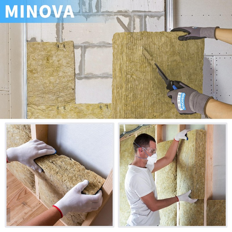 MINOVA Insulation Knife with Sheath Stainless Steel Blade 11” Double