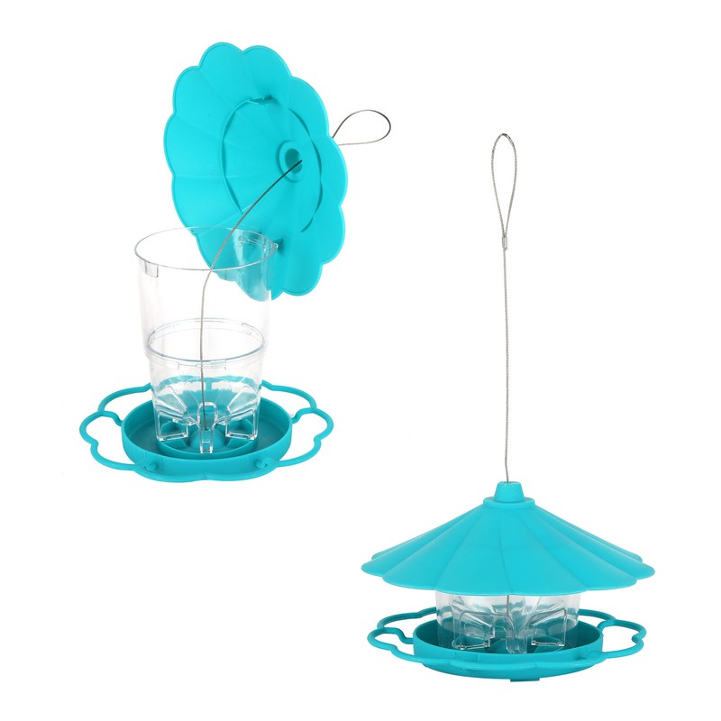 Bird Feeder Foldable Portable Terrace Bird Feeder for Outdoor Garden