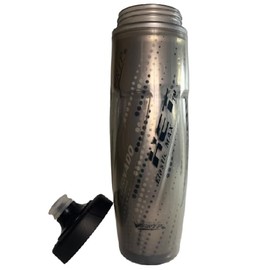 Rotates 750ml Insulated Squeeze Water Bottle, 25 oz Stainless Steel Thermos, Leak-proof, for Biking, Cycling, MTB, Sports - Black