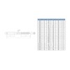 5 x hanger bolts with central key guide, spacer screws,