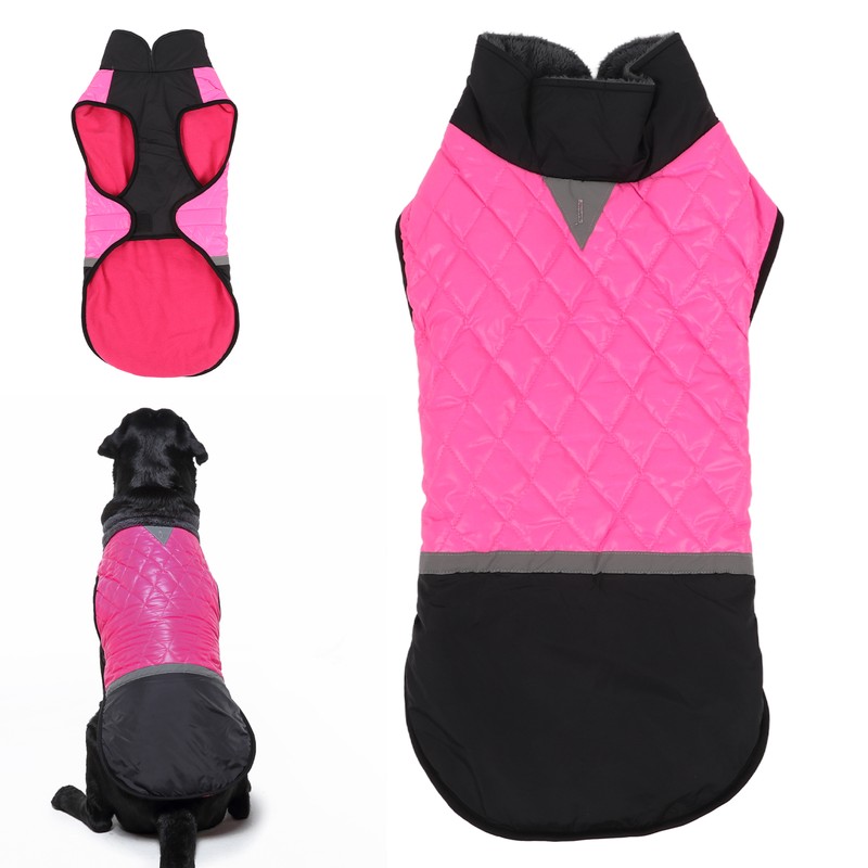 Dog Cold Weather Coat Reflective Waterproof Windproof Pet Warm Jacket