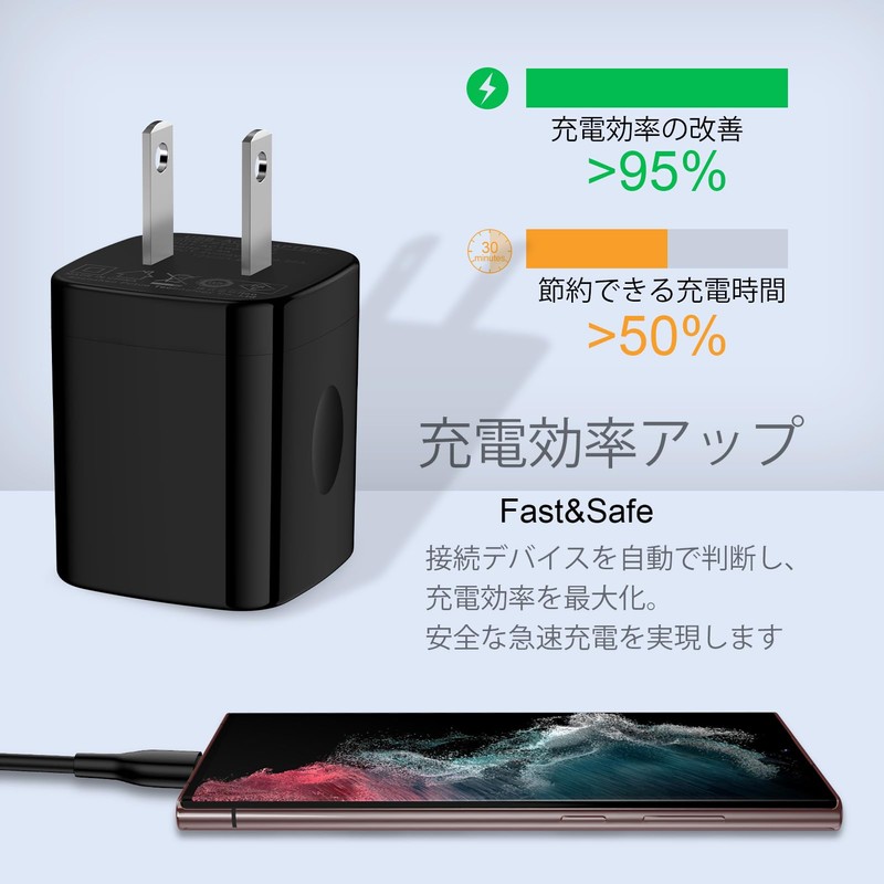 usb-c Charger, 20 W, PD3.0 Rapid Support, PSE Certified, USB