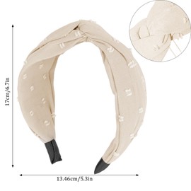 Oblihumoy Wide Headbands for Women Thick Hairbands Women's Fashion Headbands, 6Pcs Knotted Headbands Fashion Hairbands Non Slip Hair Accessories