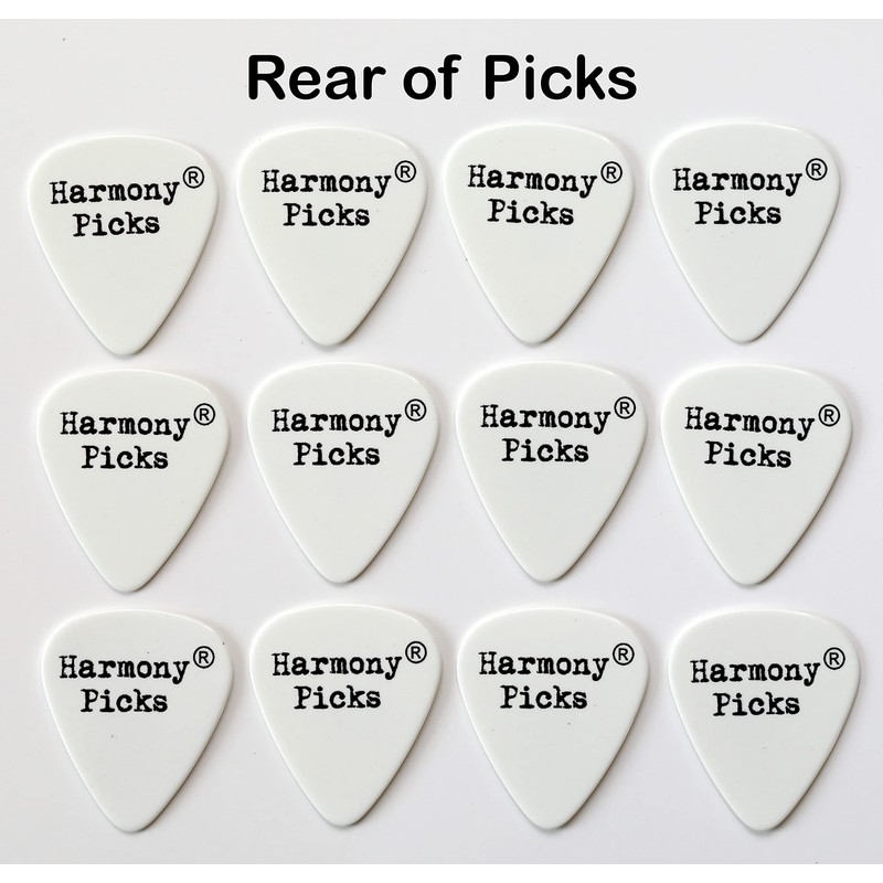 12 Guitar Plectrums featuring Famous Guitars - Harmony Picks