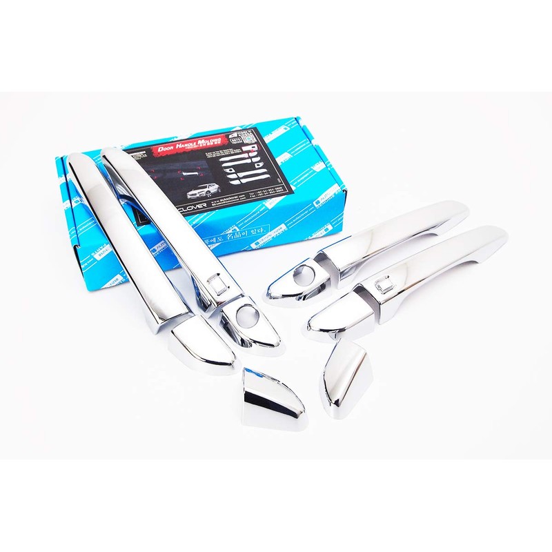 AUTO CLOVER Chrome Door Handle Covers Trim Set for Hyundai