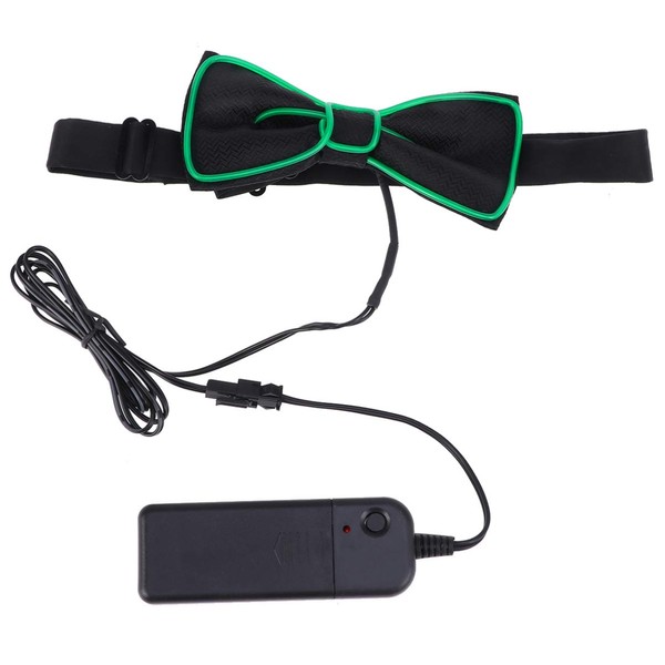 NUOBESTY LED Luminous Tie Luminous Bow Tie Collar Party Flashing