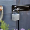 Yale - Y135B/120/BK- 120 mm Stahl Hasp - sichere Tore