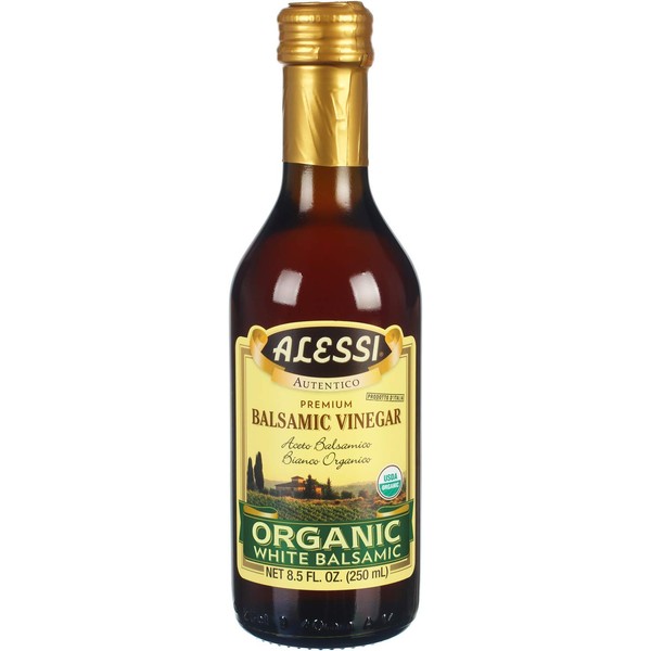 Alessi Organic White Balsamic Vinegar, 8.5 Ounce (Pack of 3)