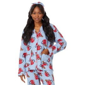 P.J. Salvage Women's Flannels PJ Set, Denim, X-Small