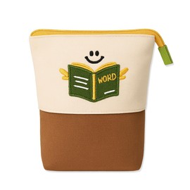 XYTAHDM Pencil Case Zip, Kawaii Pencil Case, 2-in-1 Pencil Case and Pen Holder, Stand Pencil Holder, Telescopic Pencil Case, Pen Holder for Teenagers, Students (B)