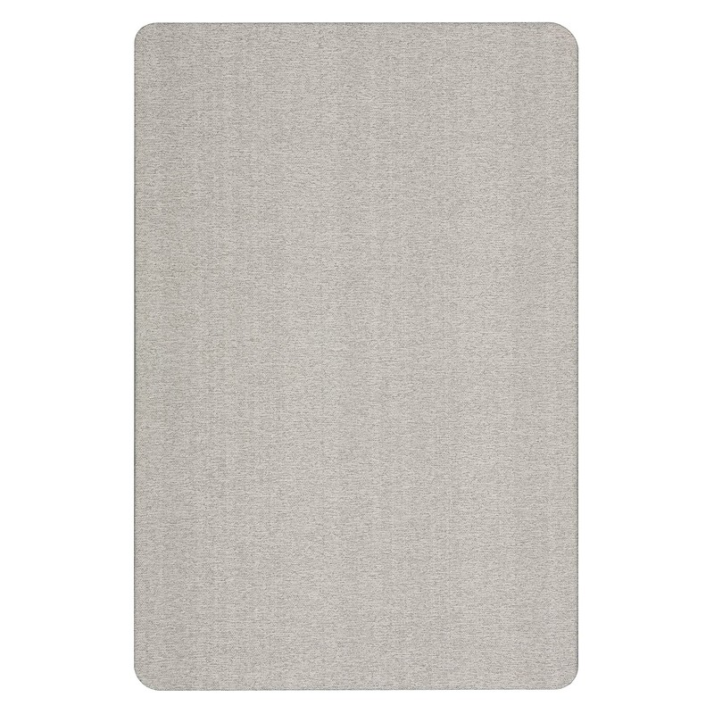 Quartet Oval Office Fabric Bulletin Board, 36 x 24, Gray