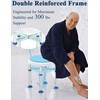 Swivel Shower Stool for Inside Shower, 360° Rotating Shower Seat