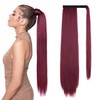 SEIKEA Clip in Ponytail Extension Wrap Around Straight Hair for