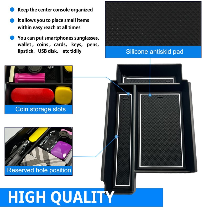 SHAOHAO for 2024 2025 Nissan Pathfinder Center Console Organizer Tray