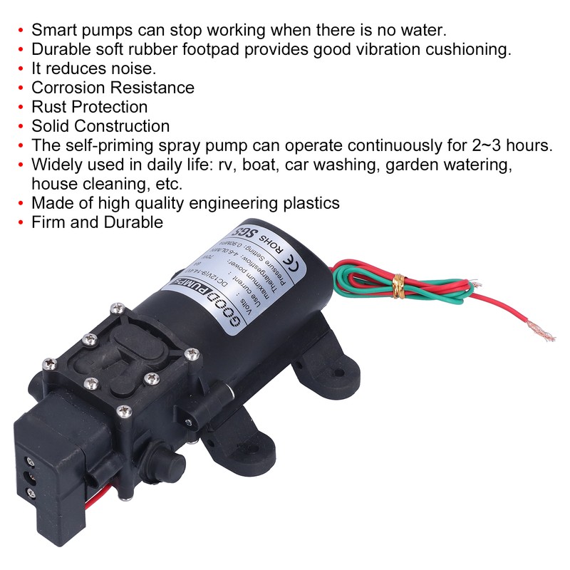 3308 Diaphragm Pump Self Priming Spray Pump for Garden Irrigation