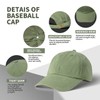 Ankmogela Cotton Universal Washed Baseball Cap with Soft Top and