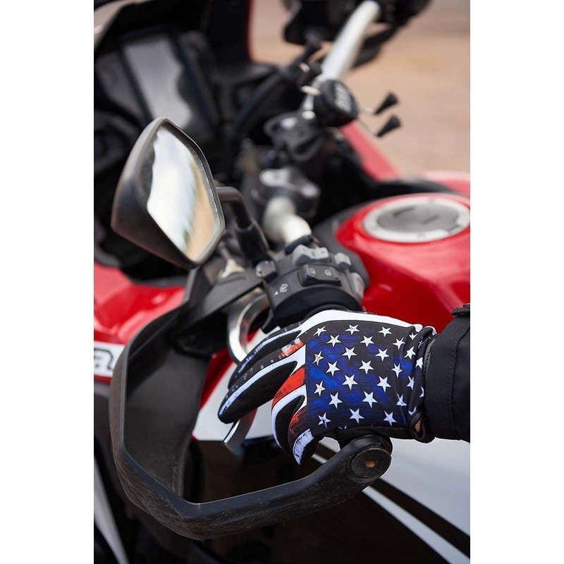 Hot Leathers GVM3002 Vintage American Flag Mechanics Glove - Large