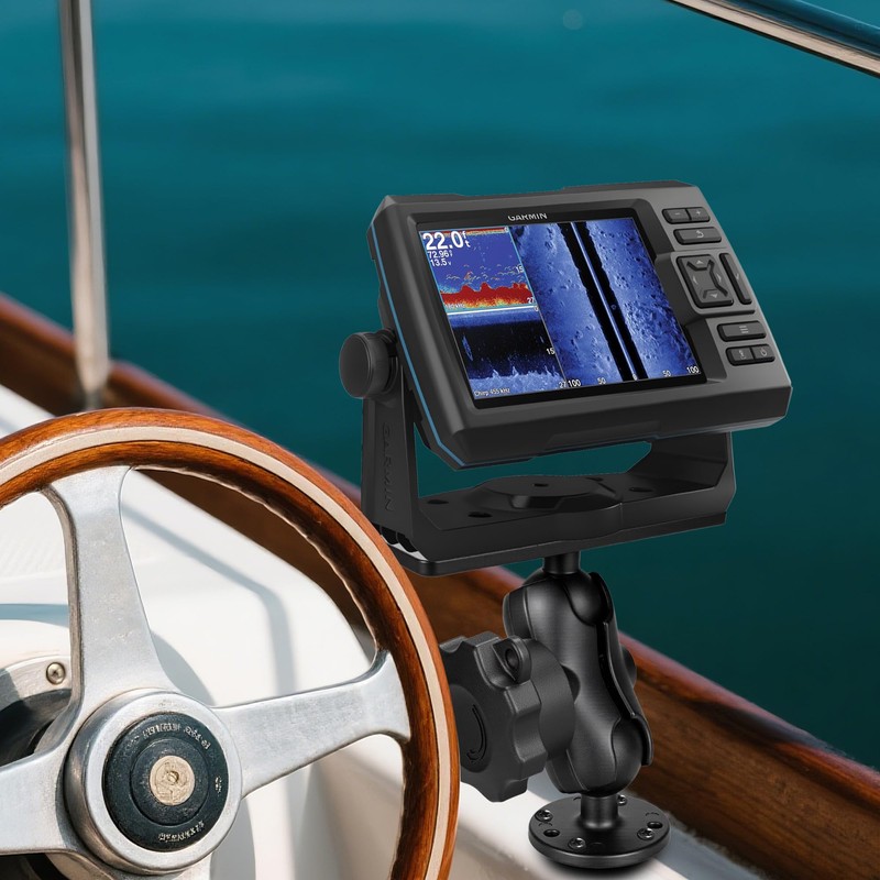 Aluminum Fish Finder Mount with 1.5" / C Size Ball,