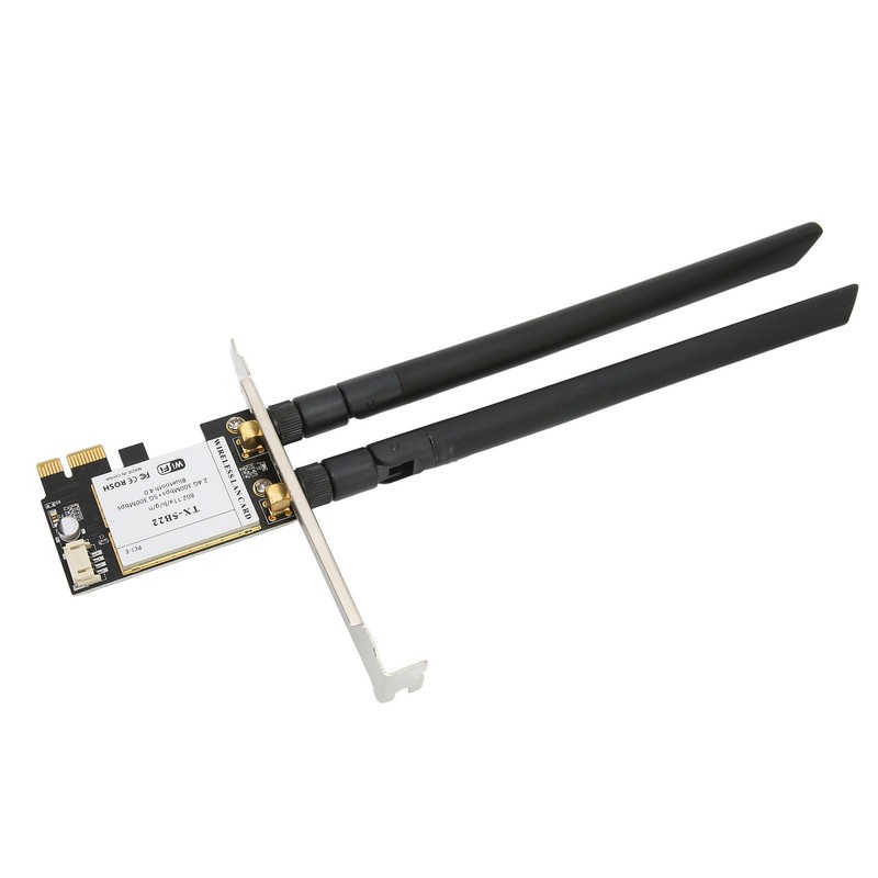 Wireless Internet Card 2.4Ghz 5Ghz 300Mbps High Transmission Rate Black