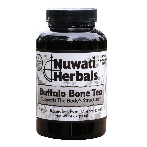 Nuwati Herbals - Buffalo Bone Herbal Tea - Supports The Body's Structure - for Bone, Hair & Skin, 4 Ounces