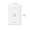WIRESTER 1-Gang 1.406-Inch Hole Device Receptacle Wall Plate/Outlet Cover -