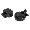 2Pcs RC Steering Knuckles Black Coated Brass Front Steering Knuckles