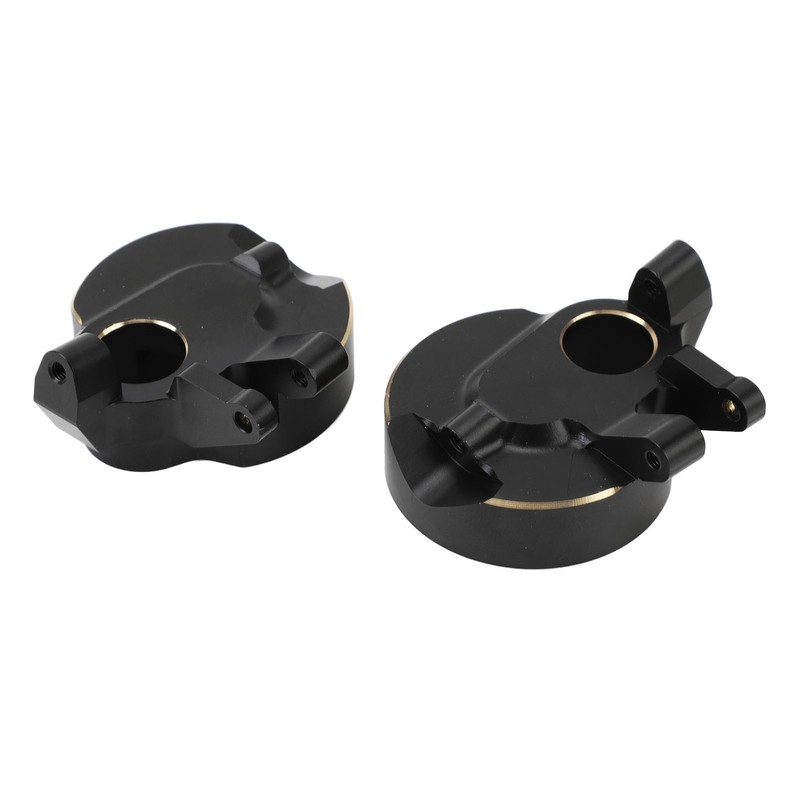 2Pcs RC Steering Knuckles Black Coated Brass Front Steering Knuckles