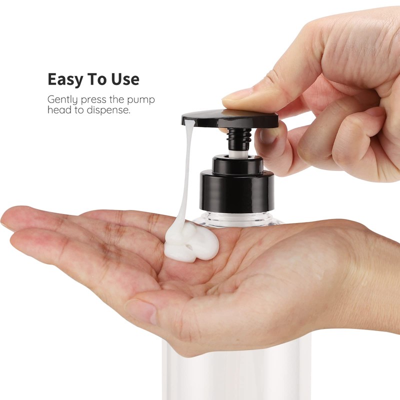 Segbeauty Shampoo Bottles, Shower Gel Dispenser, Pack of 3, 500