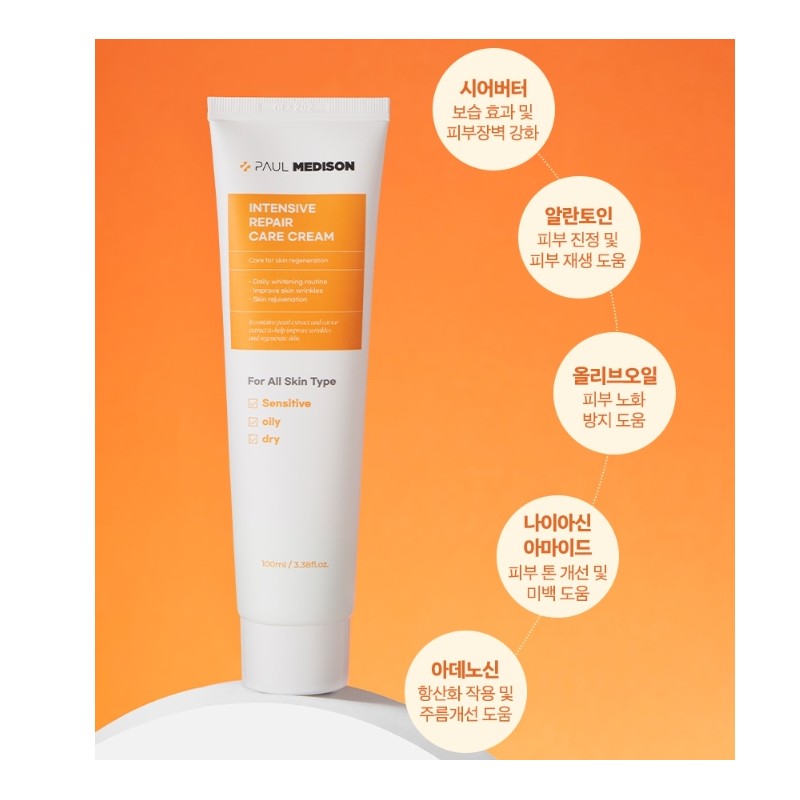 1+1 composition High moisturizing cream Paul Medison Intensive Repair Care