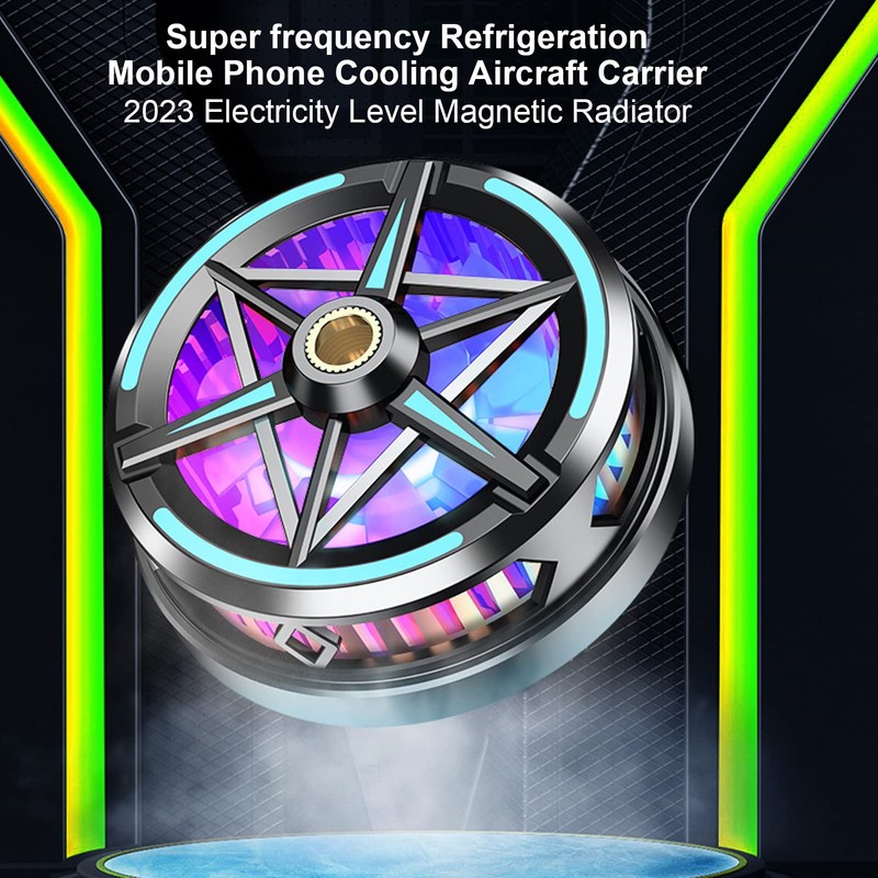 Phone Cooler, Cellphone Radiator Phone Cooling Fan Intelligent Temperature Control