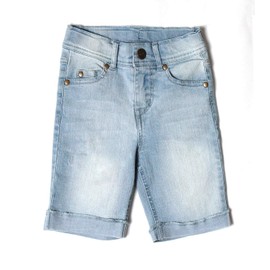 BIENZOE Girl's Cotton Stretchy Denim Shorts 8