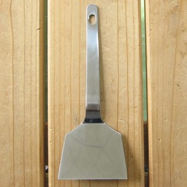 Nagao Tsubamesanjo Okonomiyaki Spatula, Width 2.5 inches (6.3 cm), Stainless Steel Pattern, Made in Japan