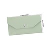 Operitacx 4pcs PU Leather Cash Envelope Wallet Minimalist Card Holder