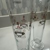 Lindemans Lambic Fluted Gold Rim Fruit Glass w Framboise Peche