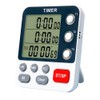 Digital Kitchen Timer, 3 Channels Magnetic Stopwatch Timer, Countdown/Stopwatch Cooking