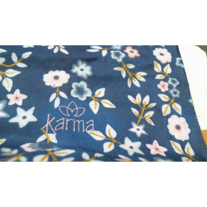 Karma Gifts Thin Headband, Navy Flowers