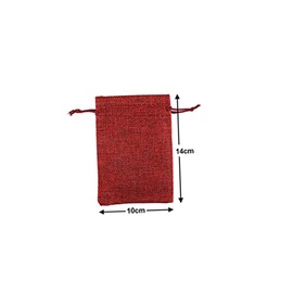 GLEAVI Christmas Advent Calendar Burlap Hanging Bags Set Wine Drawstring Storage Bags with Wooden Tags Clips for Holiday Treats and Decorations