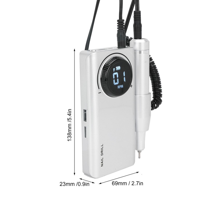 35000RPM Rechargeable Electric Nail Drill Pen Machine Portable Nail Grinding
