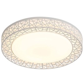 White Minimalist Ceiling Lamp 3000K-6000K 3 Light Color Changeable LED Flush Mount Ceiling Light Bird's Nest Acrylic Lampshade Indoor Chandelier Lighting Fixture For Living Room Bedroo ( Size : 40cm )