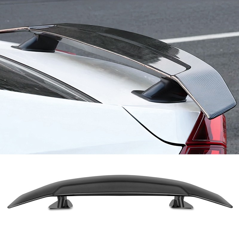 JMTBNO 47" Car Rear Trunk Spoiler Wing Carbon Fiber W/Adhesive