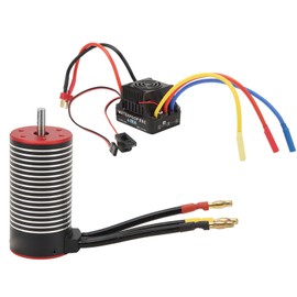 RC Brushless Motor, Brushless Motor Combo Set Remote Control Waterproof 80A ESC 3670 Brushless Motor Combo for Hpi (1900KV)