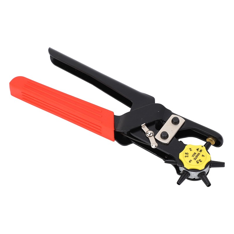 Leather Belt Hole Puncher Heavy Duty Plated Steel 6 Holes