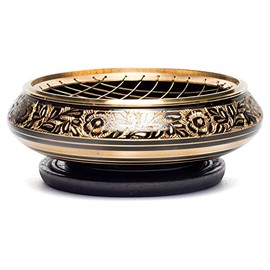 Brass Engraved Incense Burning Bowl