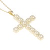 Cavalcade Cross Pendant for Car Rear View Mirror Rhinestone Decor
